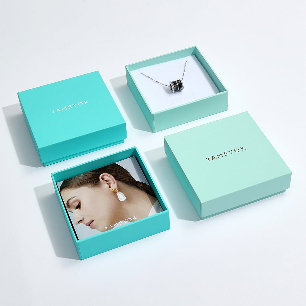 Updated fashion design custom necklace gift paper box packaging