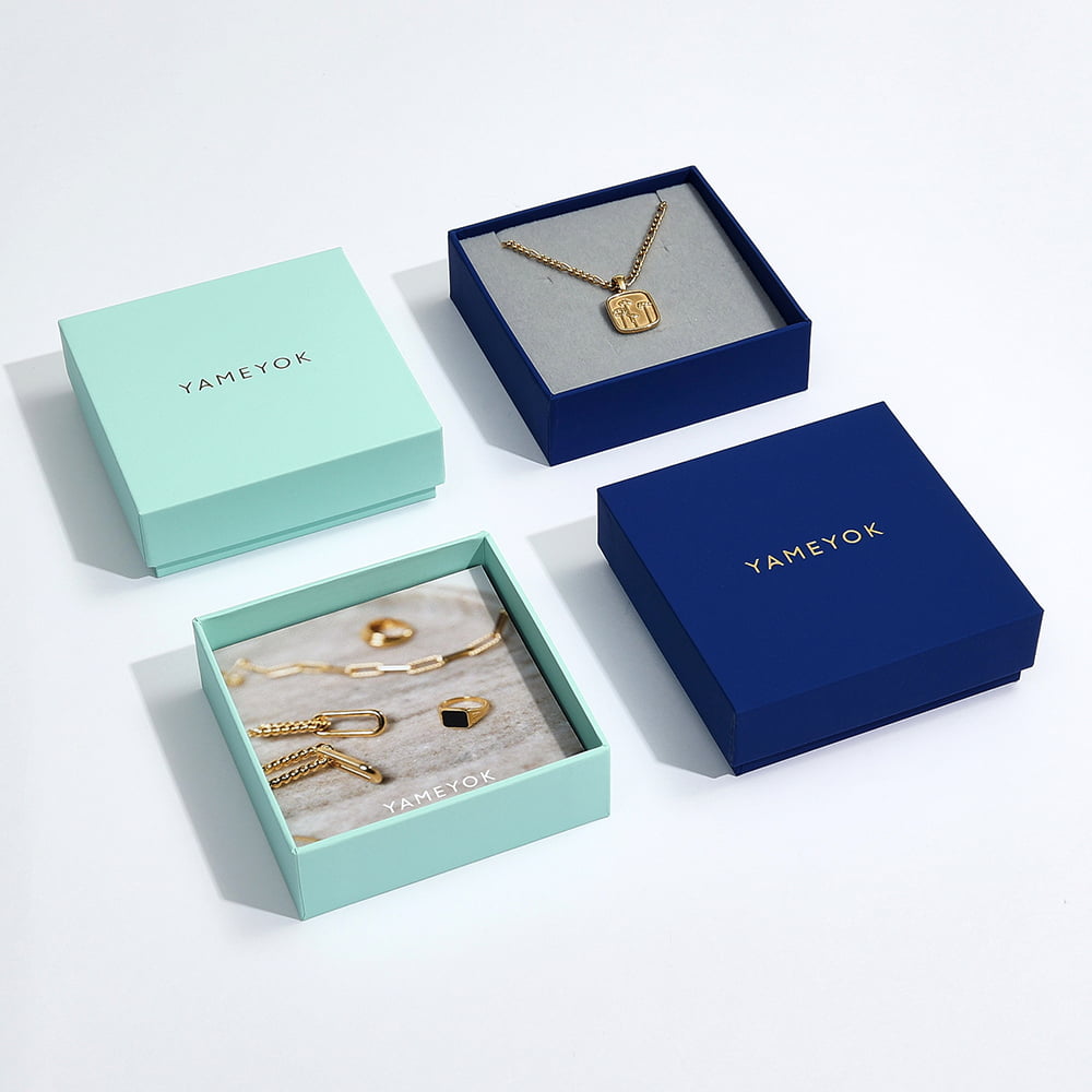 Luxury european women custom logo earring packaging gift box
