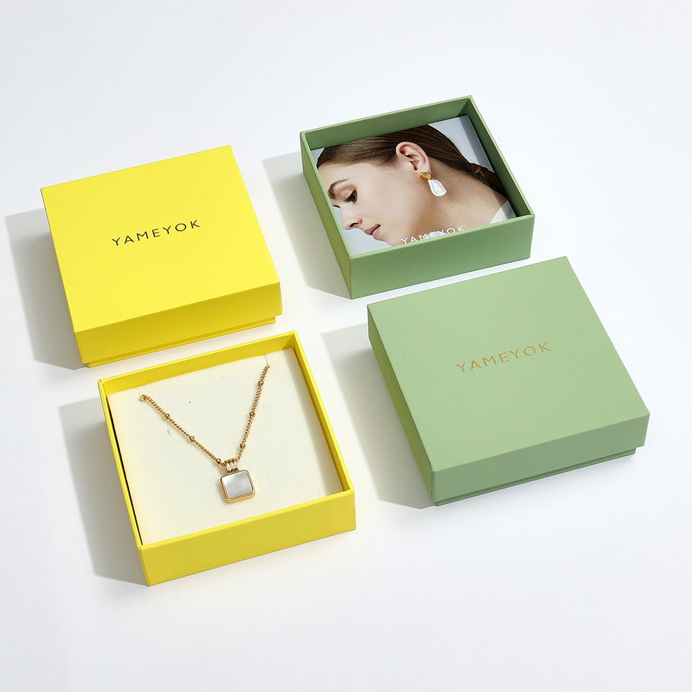 Luxury european women custom logo earring packaging gift box
