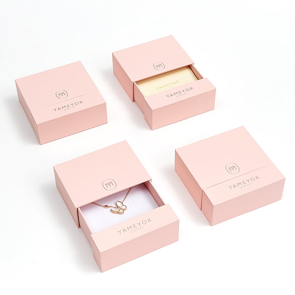 Custom rigid paper jewelry box packaging manufacturer