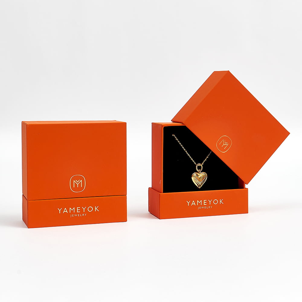 Luxury high-end best paper cardboard custom pendant jewelry gift box