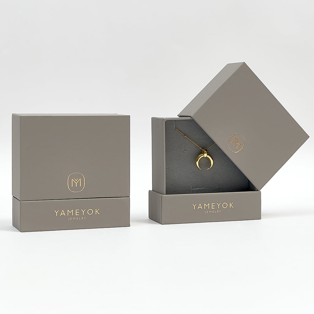 Luxury high-end best paper cardboard custom pendant jewelry gift box