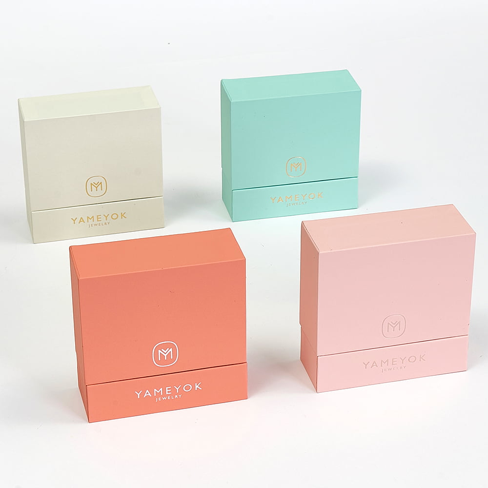 Custom rigid paper jewelry box packaging manufacturer