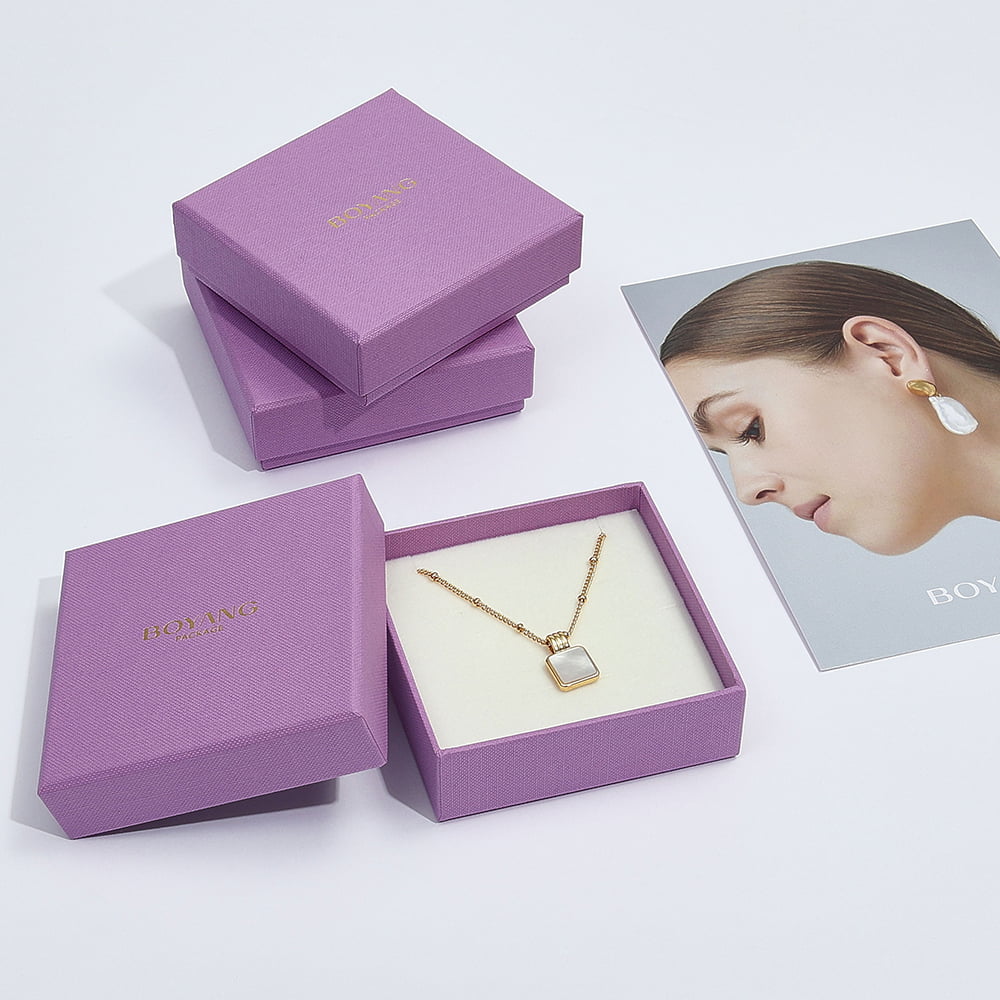 Quick shipping custom fancy luxury pendant gift box packaging
