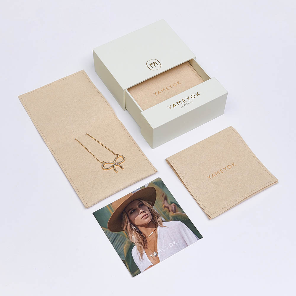Factory luxury custom logo envelope microfiber jewellery bag