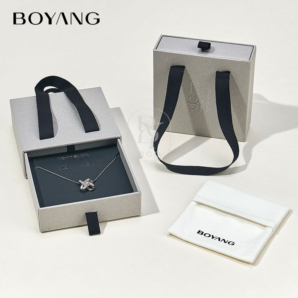 Custom Recyclable Paper Necklace Gift Box