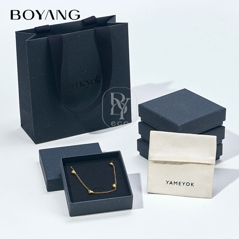 Custom Recyclable Paper Necklace Jewelry Box