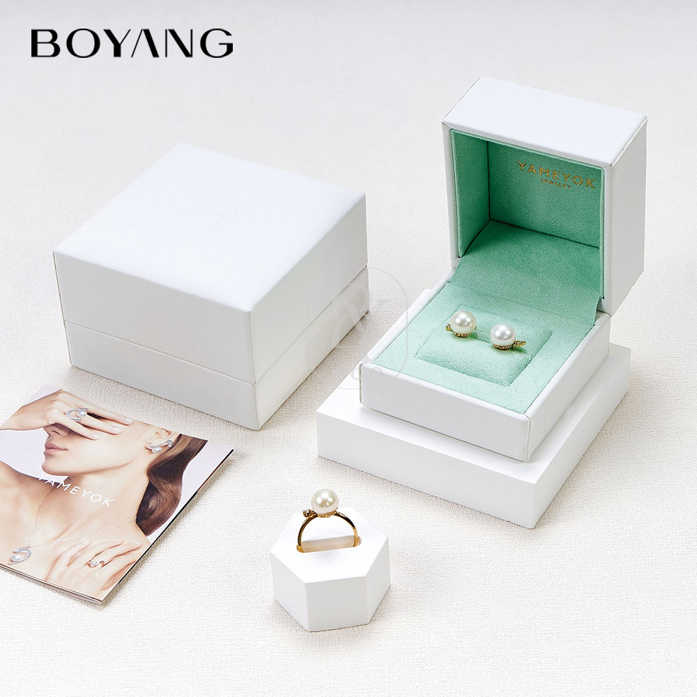 Boyang Custom PU Leather Luxury Jewelry Packaging Necklace Gift Box