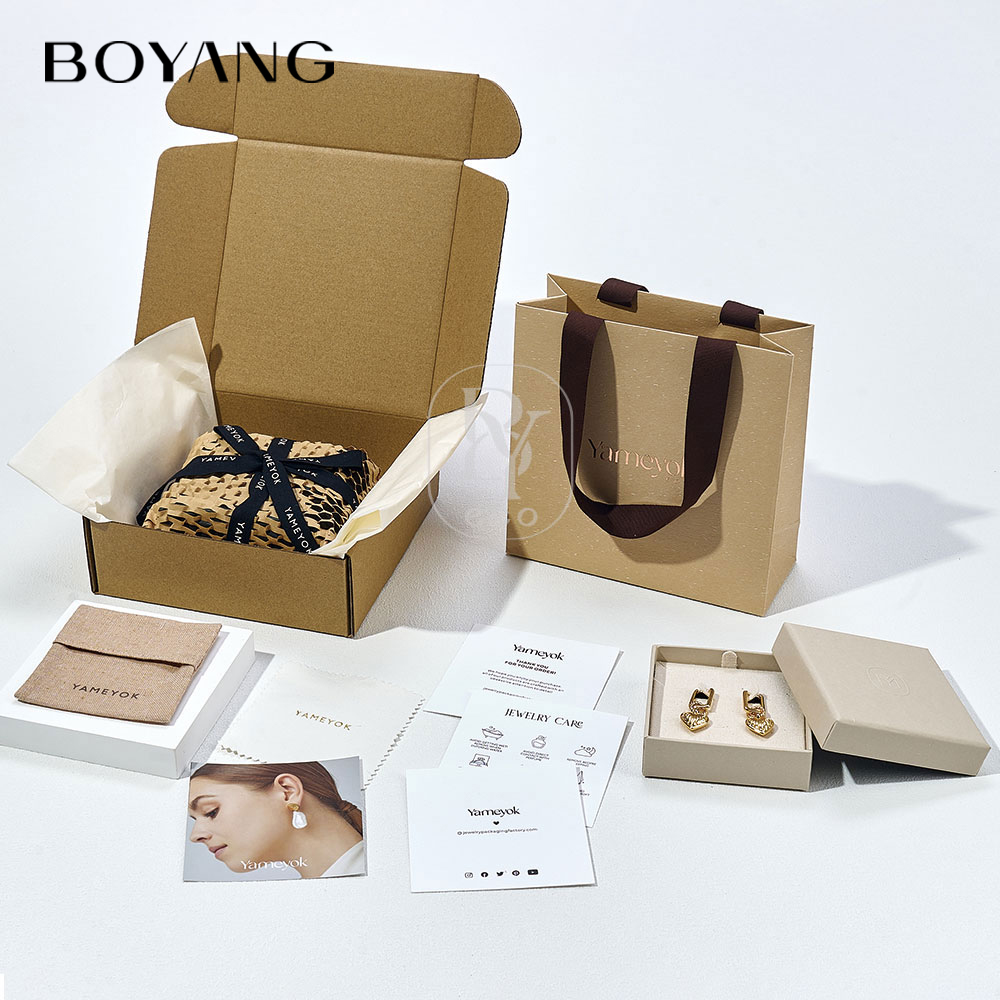 Boyang Custom Recyclable Paper Jewelry Gift Boxes