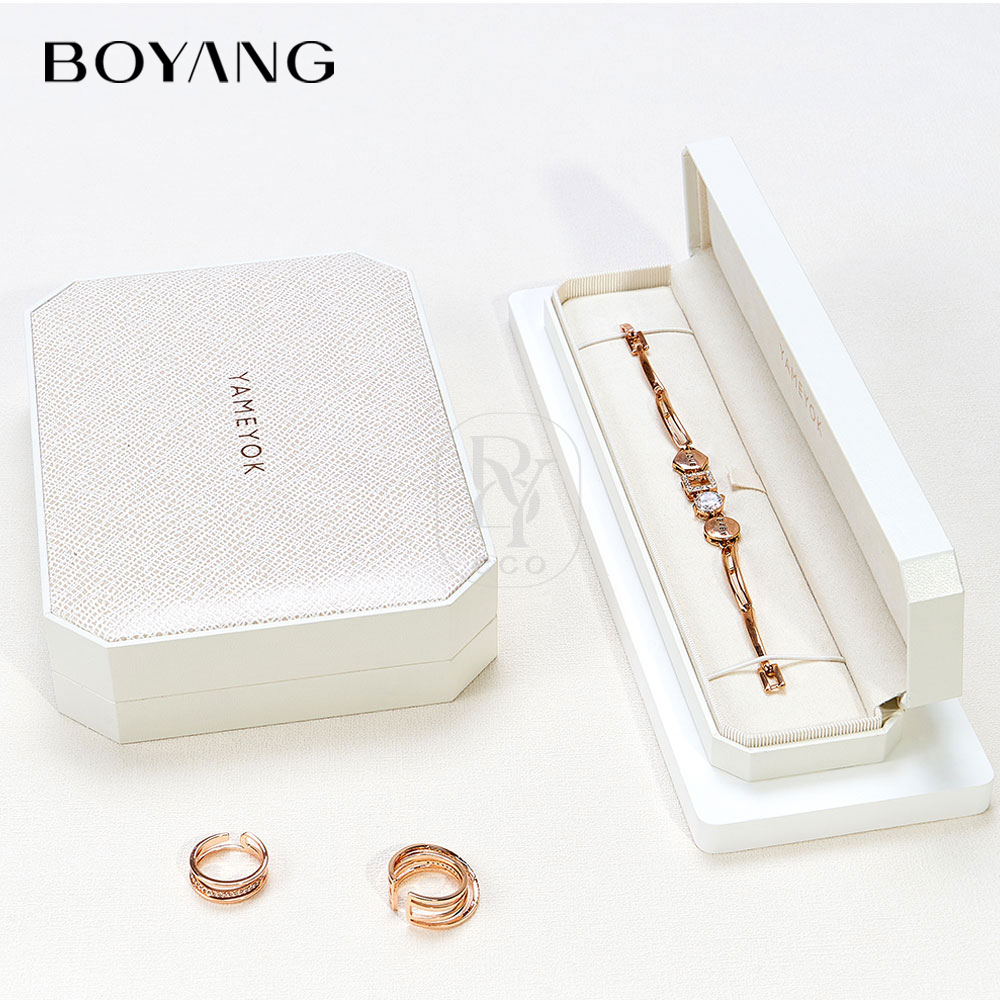 Boyang Custom Luxury Gift Packaging Set Paper Nice Jewelry Box