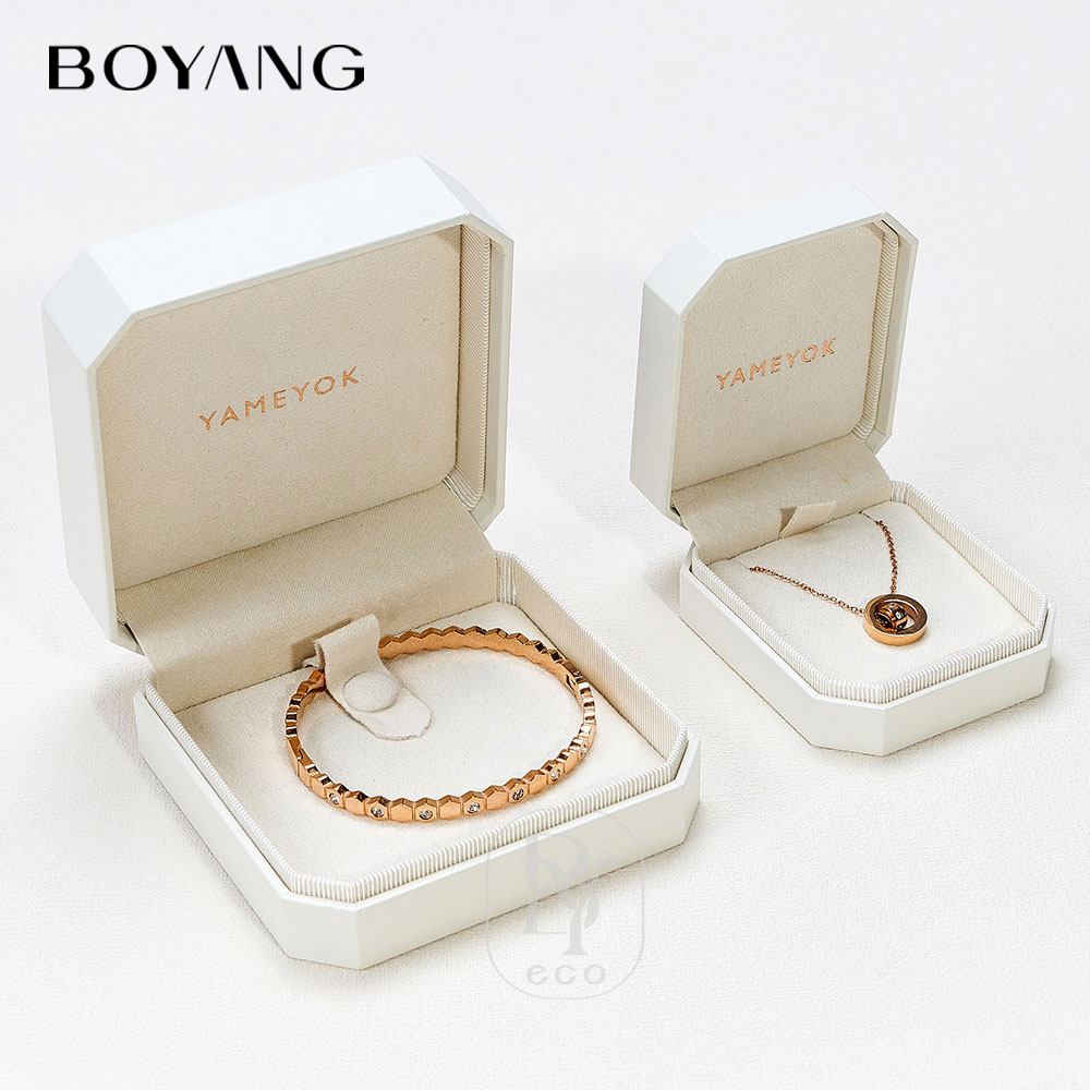 Boyang Custom Luxury Gift Packaging Set Paper Nice Jewelry Box