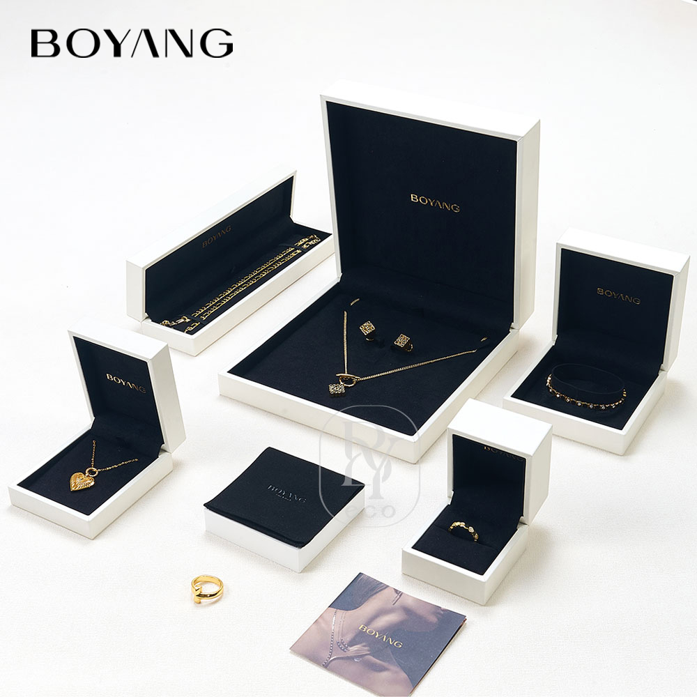 Boyang Custom Luxury PU Leather Small Gift Boxes for Jewelry