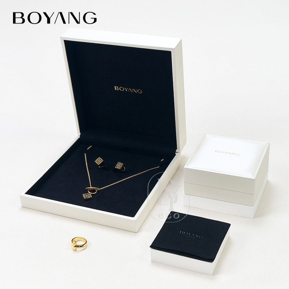 Boyang Custom Luxury PU Leather Small Gift Boxes for Jewelry