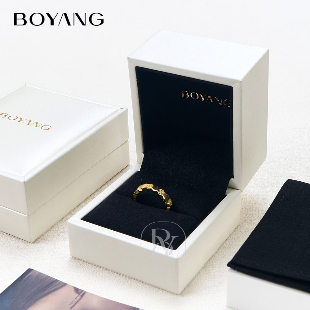 Boyang Custom Luxury PU Leather Small Gift Boxes for Jewelry