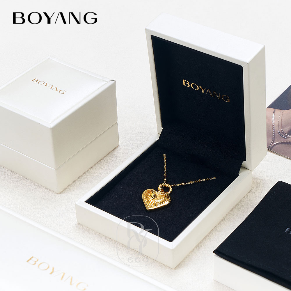 Boyang Custom Luxury PU Leather Small Gift Boxes for Jewelry