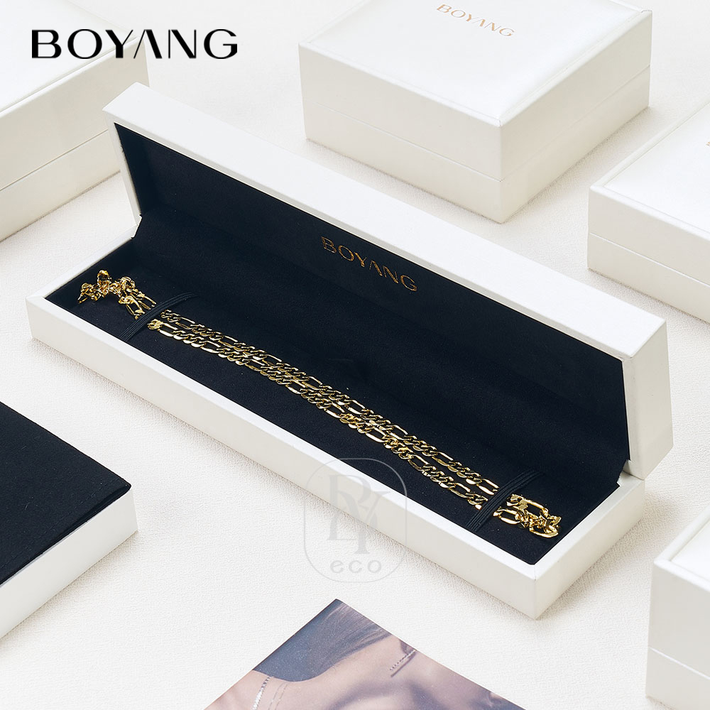 Boyang Custom Luxury PU Leather Small Gift Boxes for Jewelry