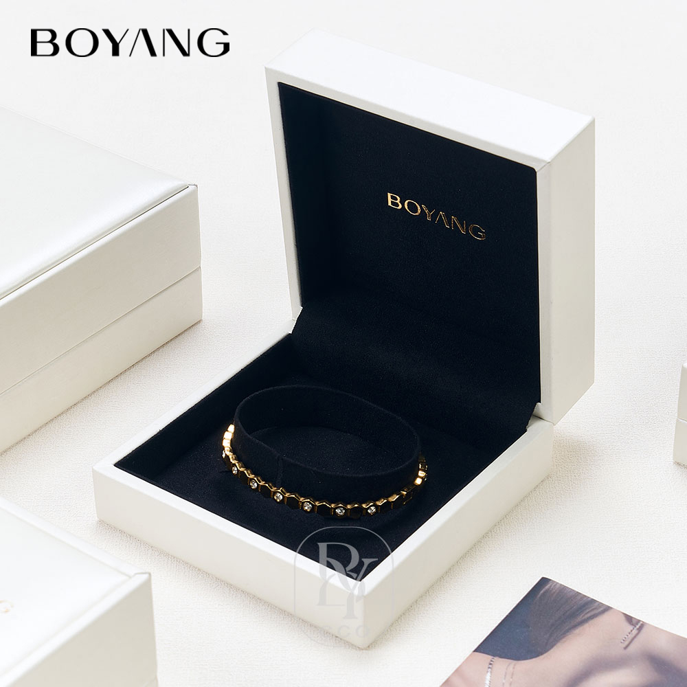 Boyang Custom Luxury PU Leather Small Gift Boxes for Jewelry
