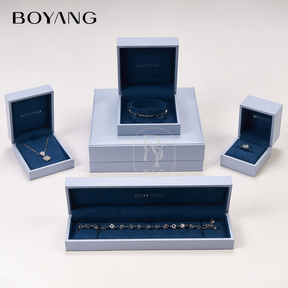 Boyang Custom Luxury Ring Earring Necklace Bracelet Jewelry Boxes for Sale