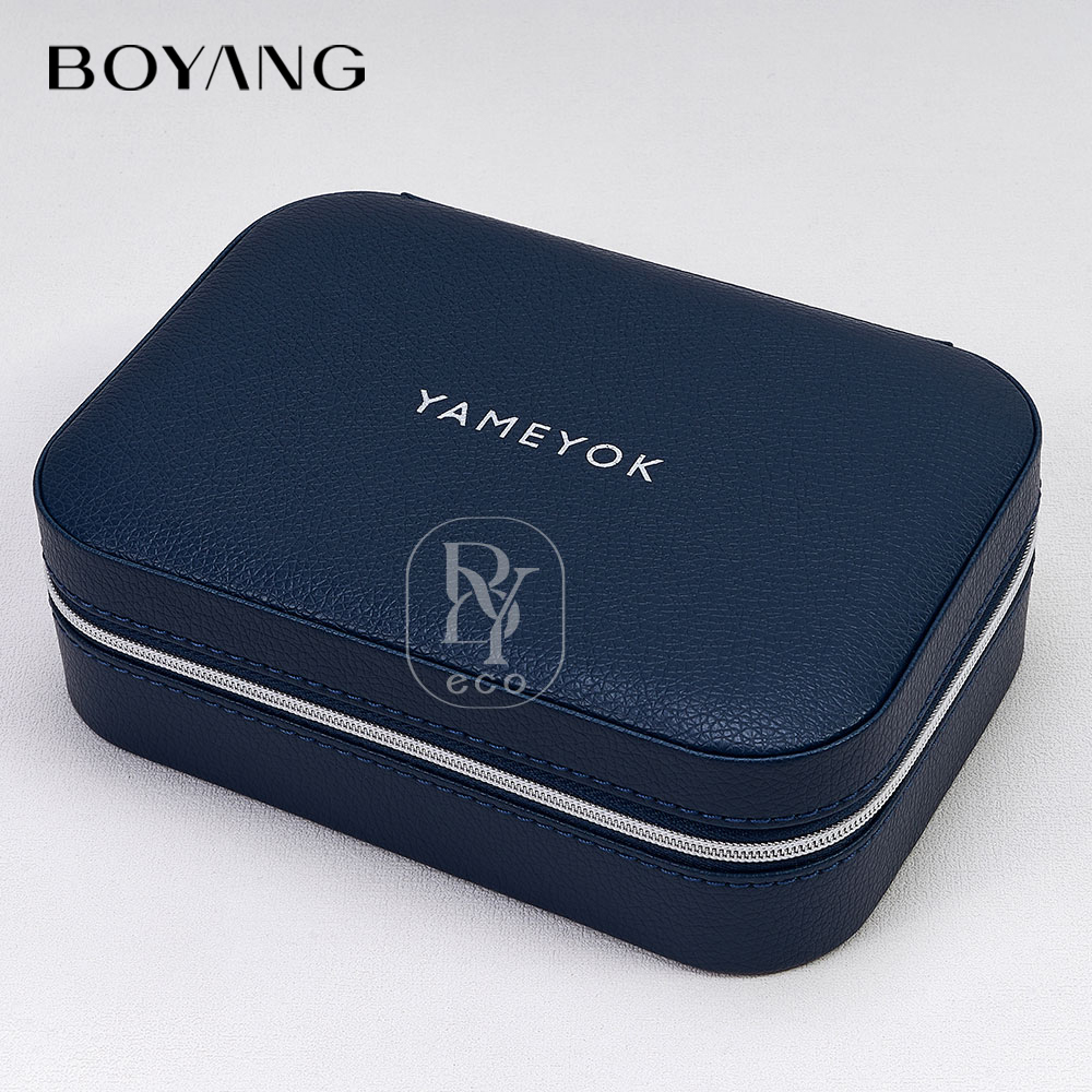 Boyang Custom Necklace Ring Earring Storage Portable Travelling Jewelry Box Organizer