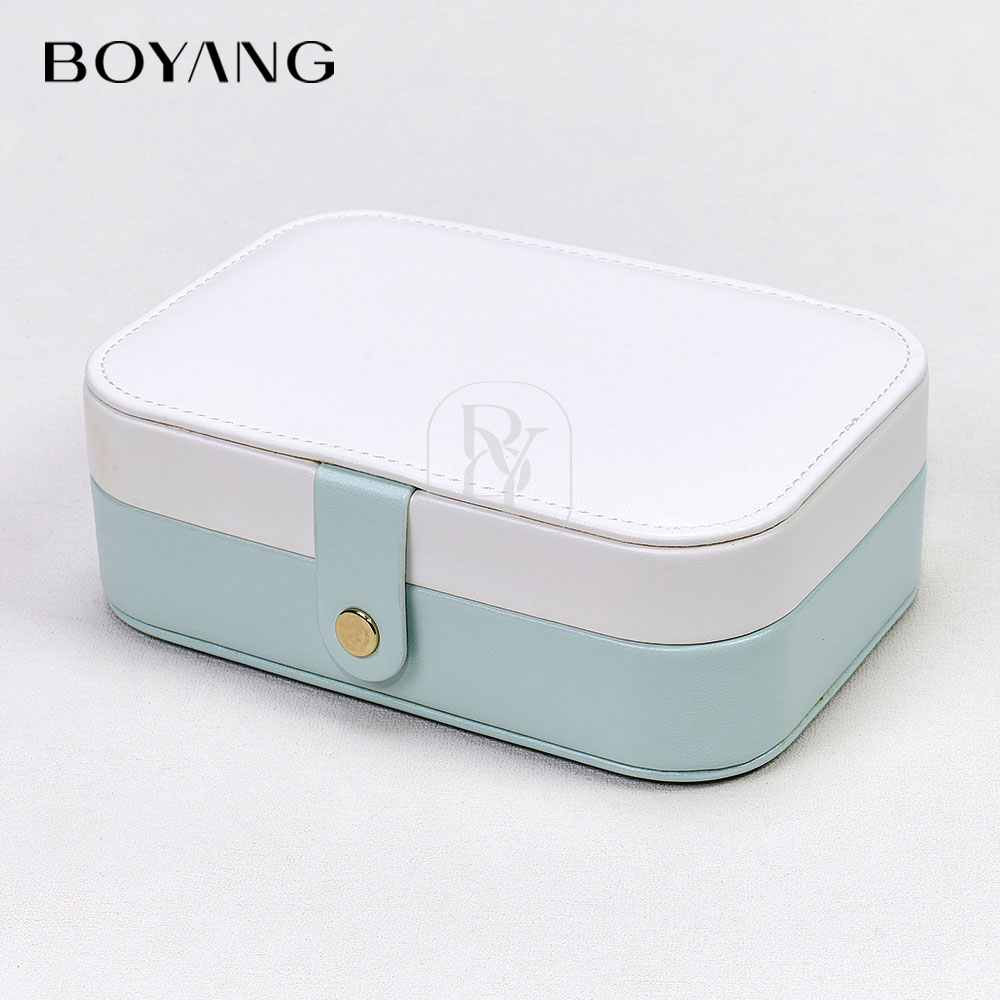 Boyang Custom PU Leather Travel Jewelry Box Organizer