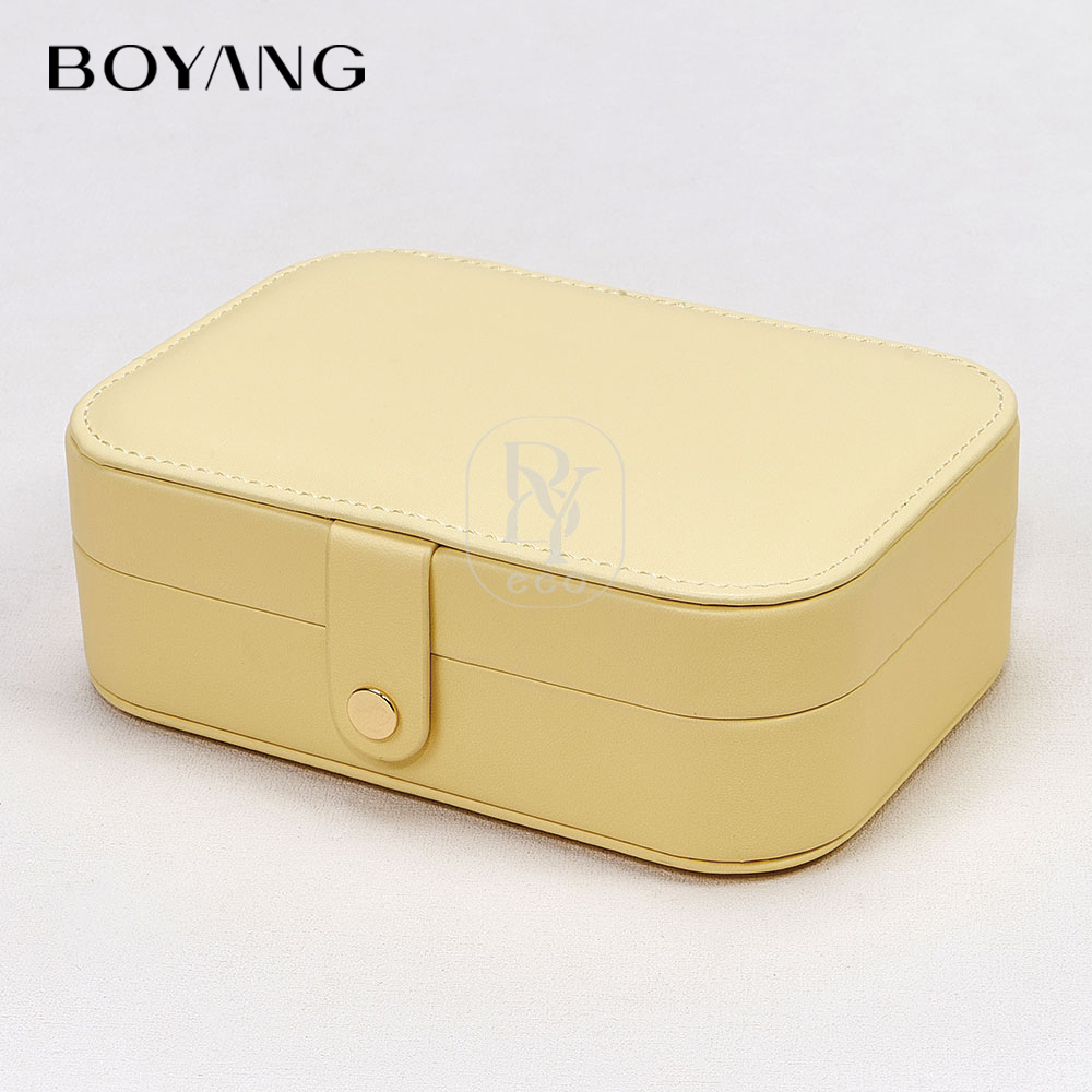 Boyang Custom PU Leather Travel Jewelry Box Organizer
