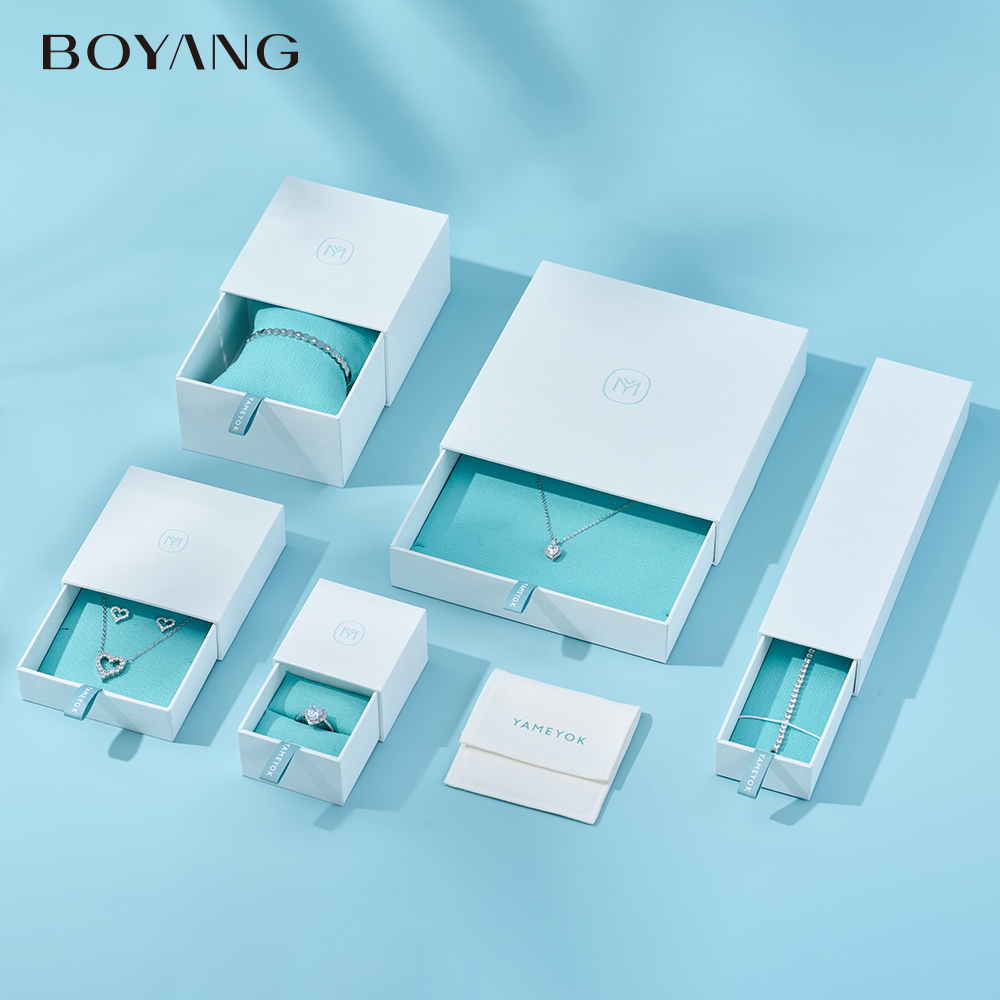 Jewelry Gift Boxes，Jewelry Drawer Organizer，White Jewelry Box