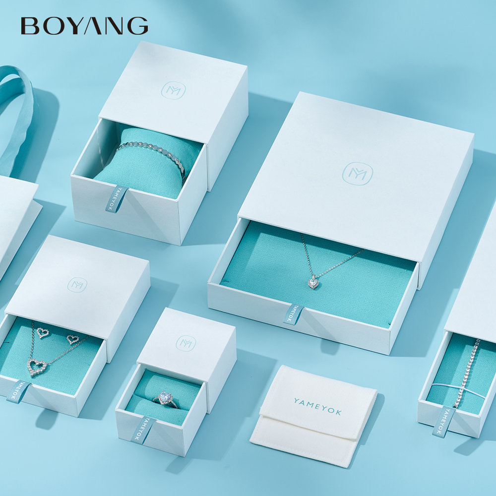 Jewelry Gift Boxes，Jewelry Drawer Organizer，White Jewelry Box