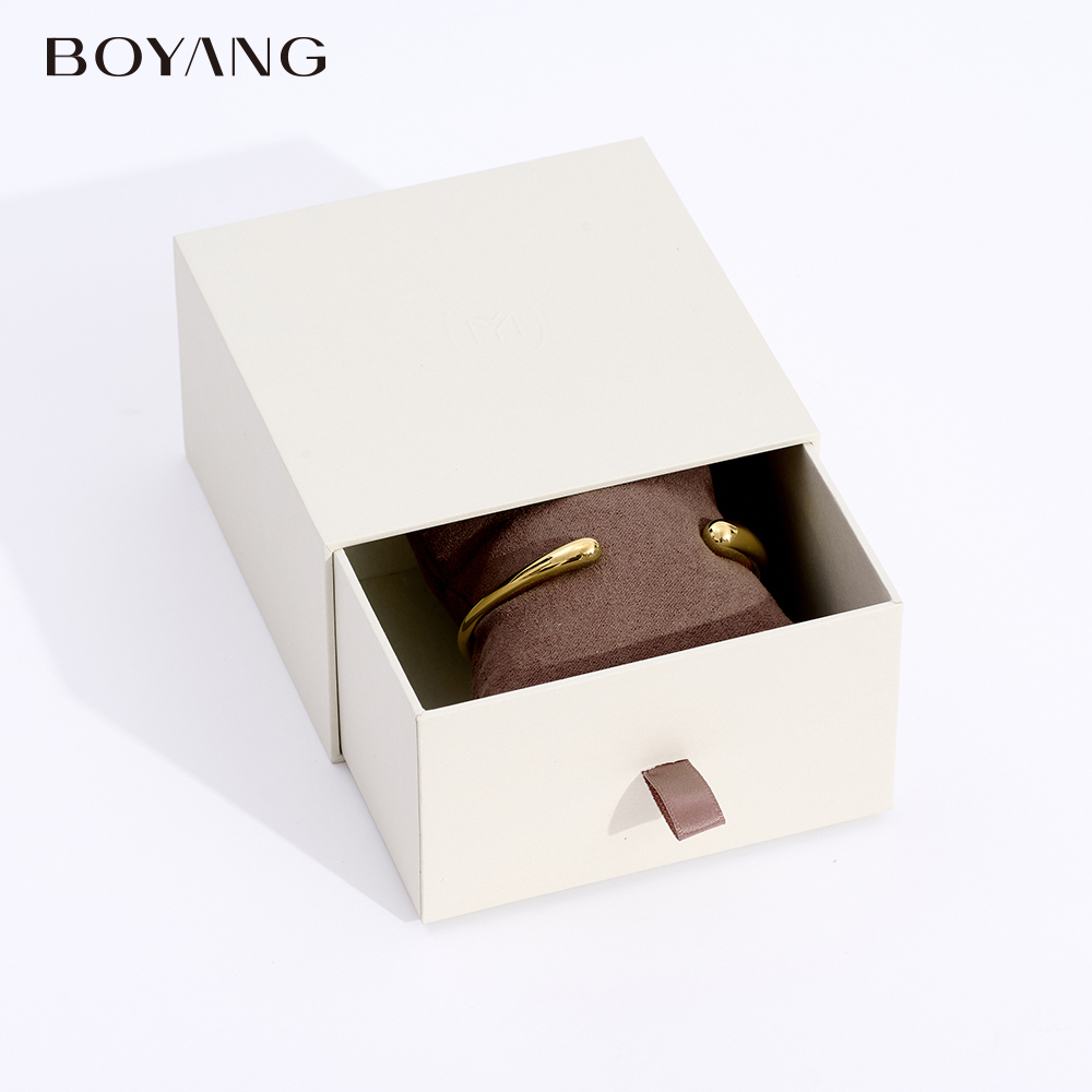 Boyang Custom Paper Personalized Sliding Jewelry Gift Box Set