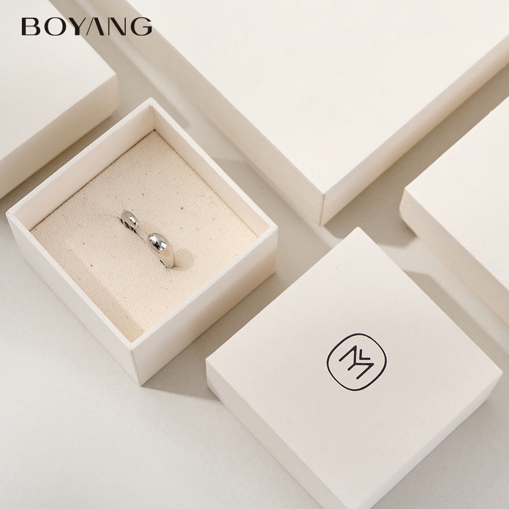 Boyang Custom Paper Cardboard Lid and Base Jewelry Packaging Boxes