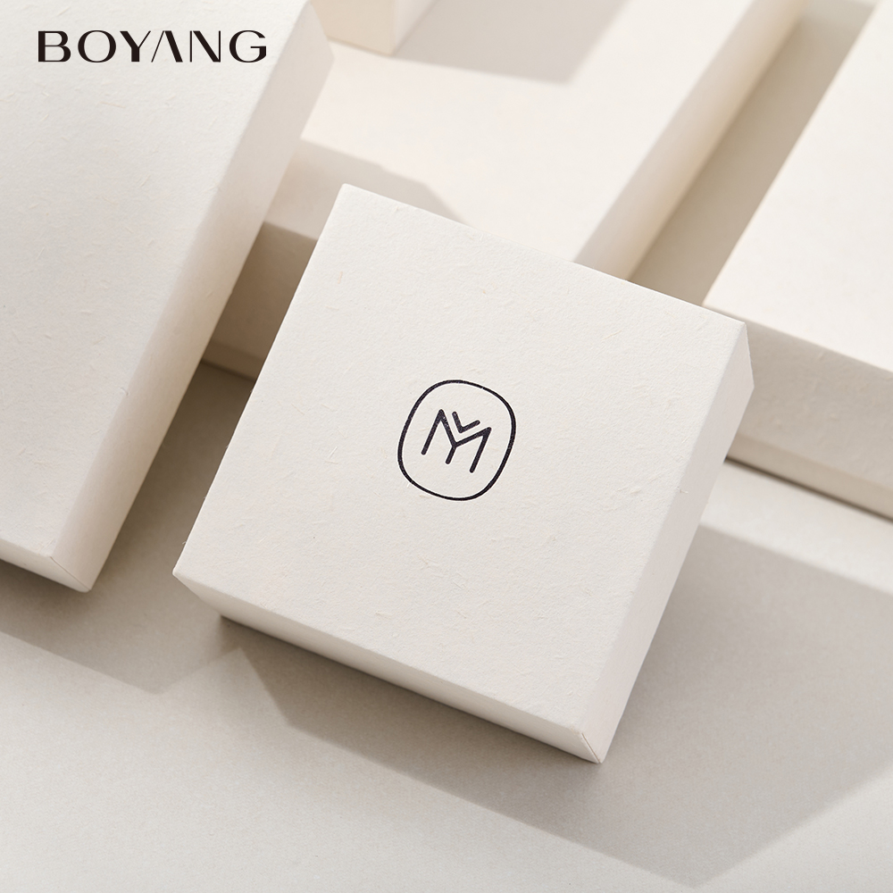 Boyang Custom Paper Cardboard Lid and Base Jewelry Packaging Boxes